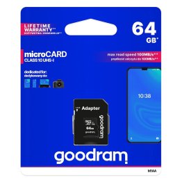 Goodram All in one 64 GB micro SD XC UHS-I class 10 memory card