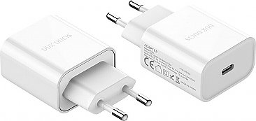 Dux Ducis USB-C Wall Adapter Λευκό (C50-PD 20W)